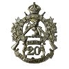 Image 2 : Pre WW1 20th Halton Rifles Cap Badge