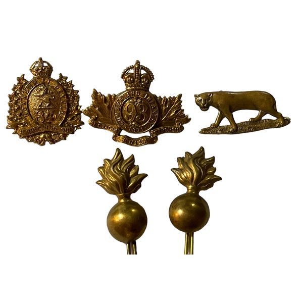Pre WW1 Canadian Army Collar Badge Lot