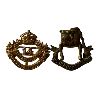 Image 1 : Lot of 2 Canadian Army Collar Badges