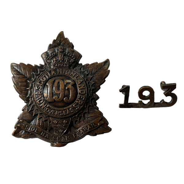 WW1 CEF 193rd Battalion Badge Lot