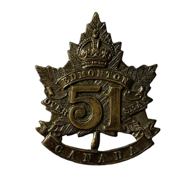 WW1 CEF 51st Battalion Cap Badge