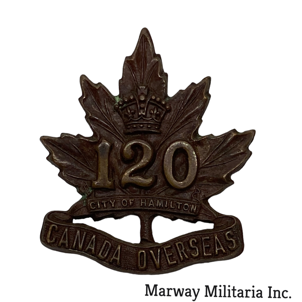 WW1 CEF 120th Battalion Cap Badge