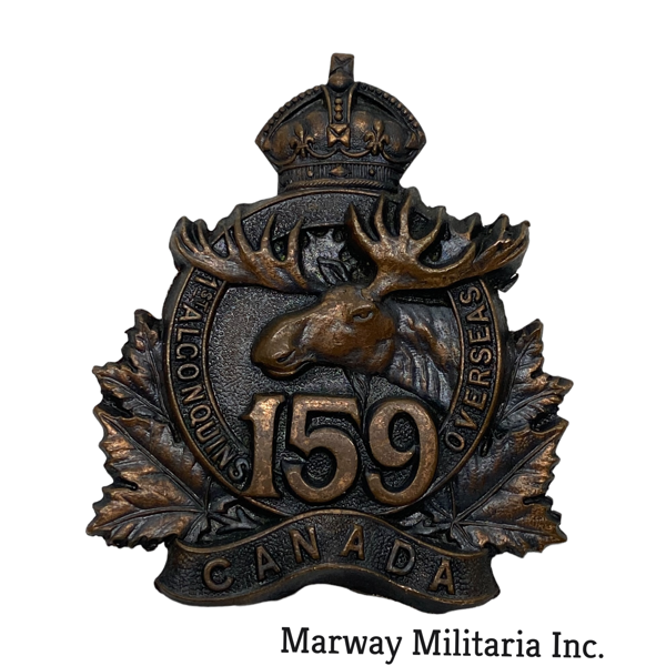 WW1 CEF 159th Battalion Cap Badge