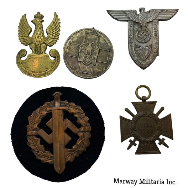 Lot of WW2 era German Nazi Badges