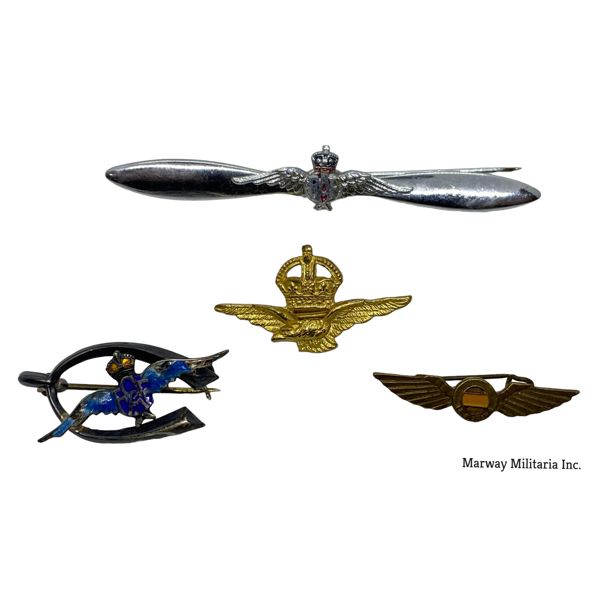 Lot of 4 RCAF / Air Related Sweetheart Pins
