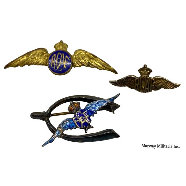 Lot of 3 RCAF Sweetheart Pins