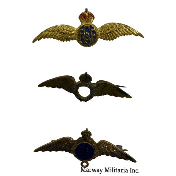 Lot of 3 RCAF Sweetheart Pins