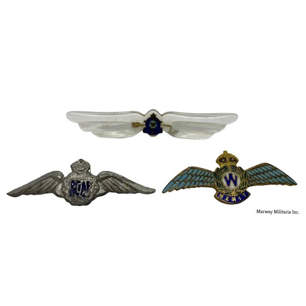 Lot of 3 RCAF Sweetheart Pins