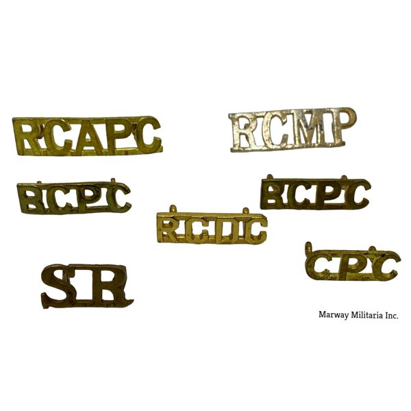 Lot of Canadian Army Shoulder Title Badges