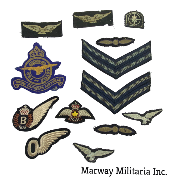 WW2era, RCAF Insignia & Rank Lot