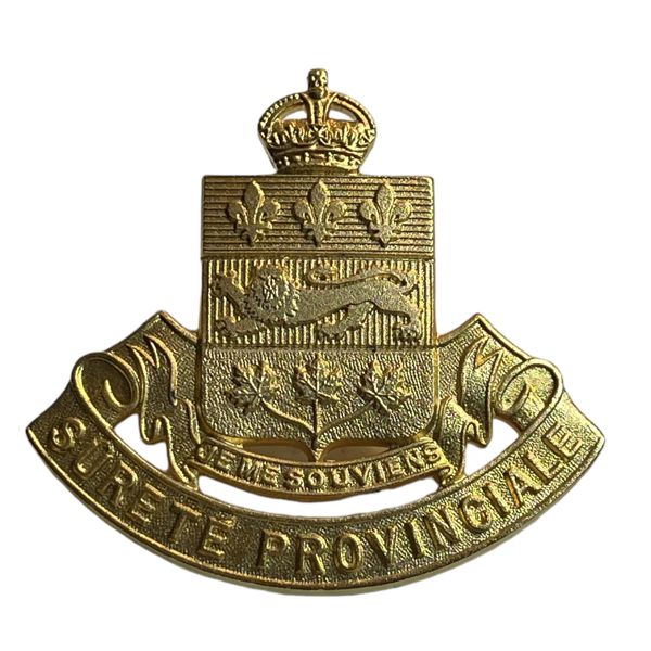 Quebec Surete Provinciale Quebec Badge