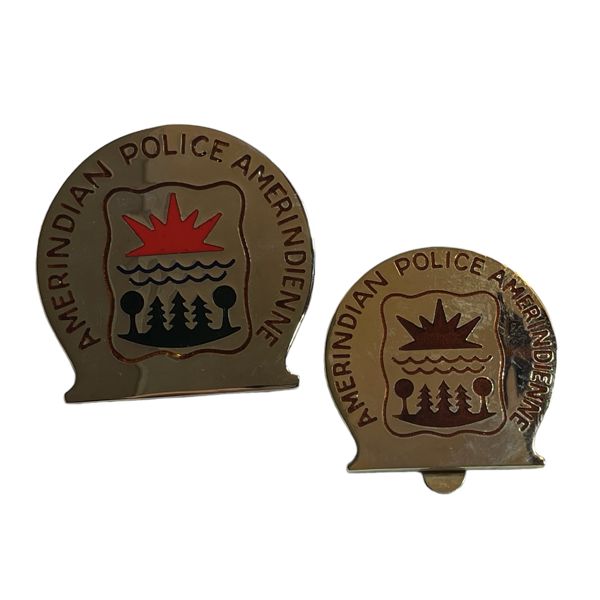 Native / Tribal Amerindian Police Amerindienne Badge Set
