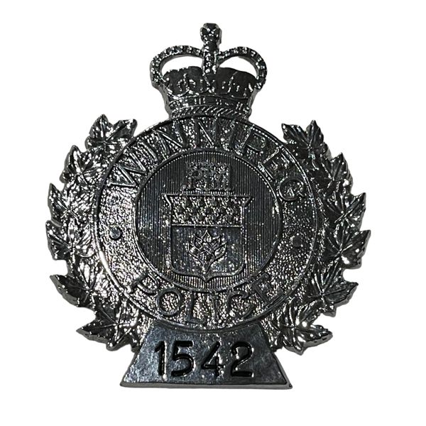 Winnipeg Police Department Cap Badge - Numbered