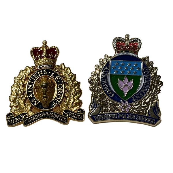 Winnipeg Police & RCMP Badge Lot