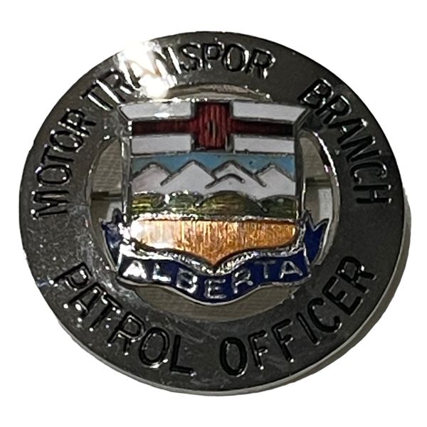 Alberta Motor Transport Branch Patrol Officer Cap Badge
