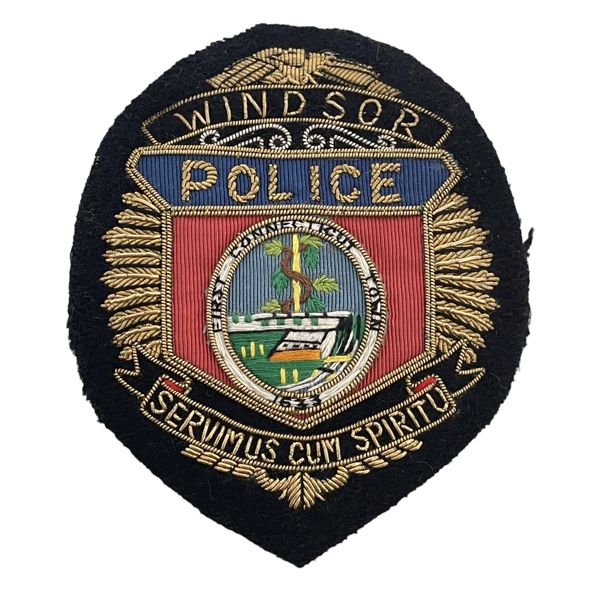 Windsor Connecticut Gold & Silver Wire Police Badge 