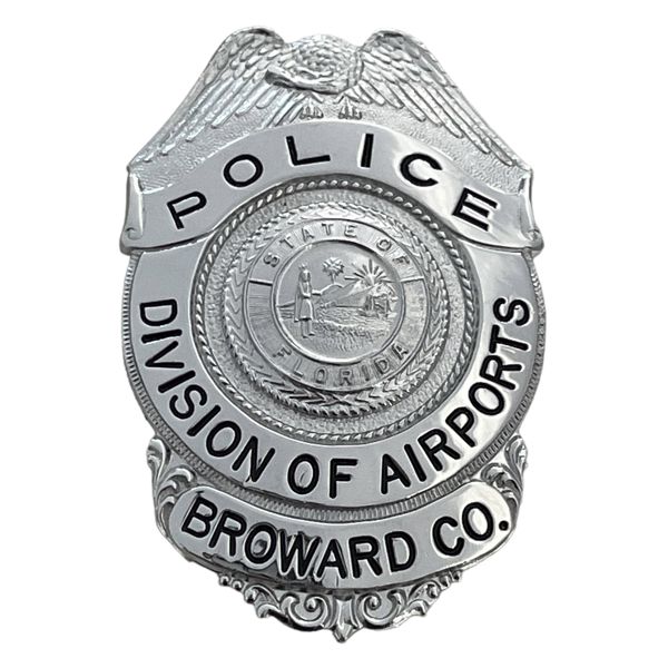 Broward County Florida Division of Airports Police Badge 