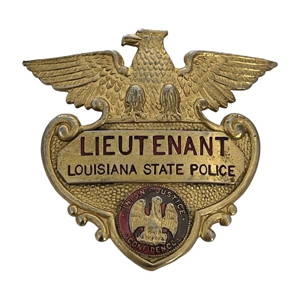 Lieutenant Louisiana State Police Badge 