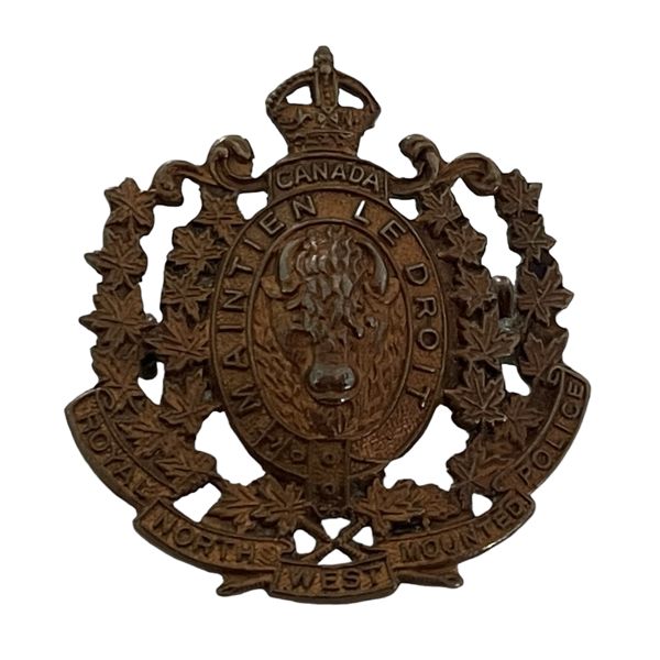 RNWMP Royal North West Mounted Police Cap Badge