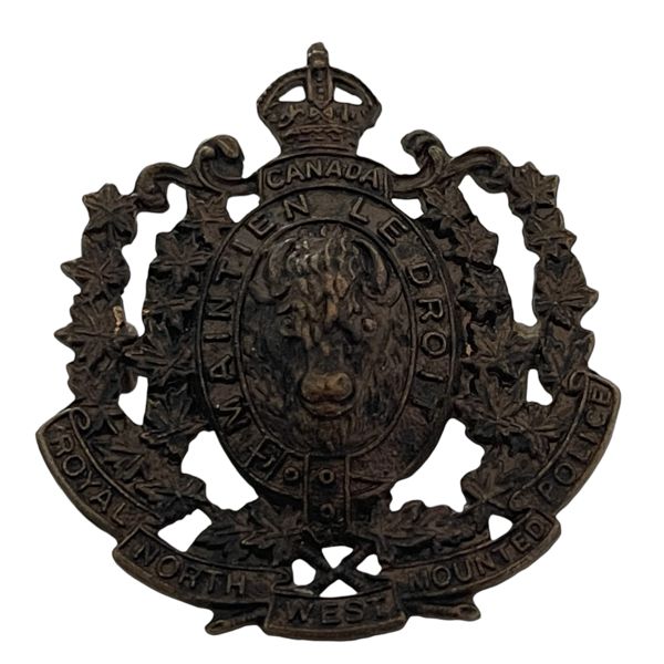 RNWMP Royal North West Mounted Police Cap Badge