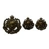 Image 1 : RNWMP Royal North West Mounted Police Cap Badge and Matching Shoulder Badge Pair