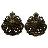 Image 3 : RNWMP Royal North West Mounted Police Cap Badge and Matching Shoulder Badge Pair