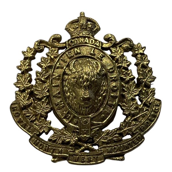 RNWMP Royal North West Mounted Police Cap Badge 