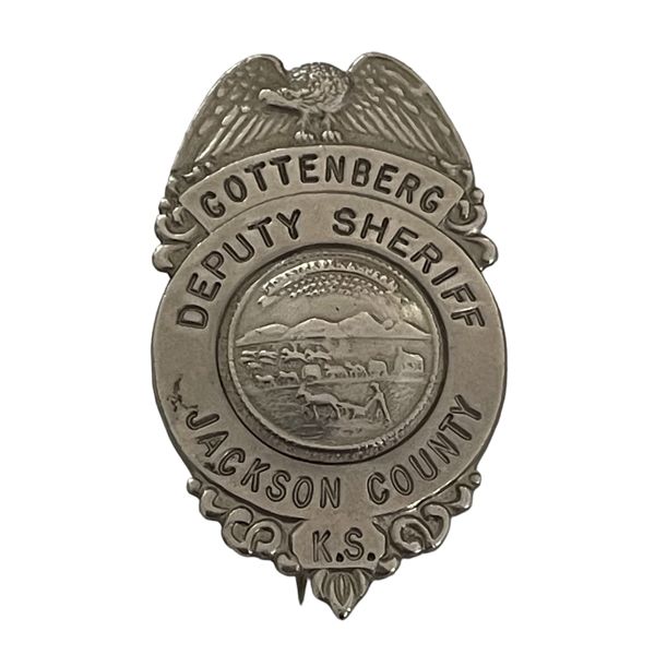 Jackson County Kansas Police Deputy Sheriff Badge