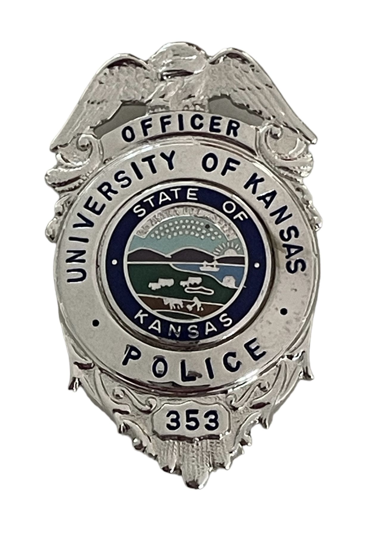 University of Kansas Police Officer Badge