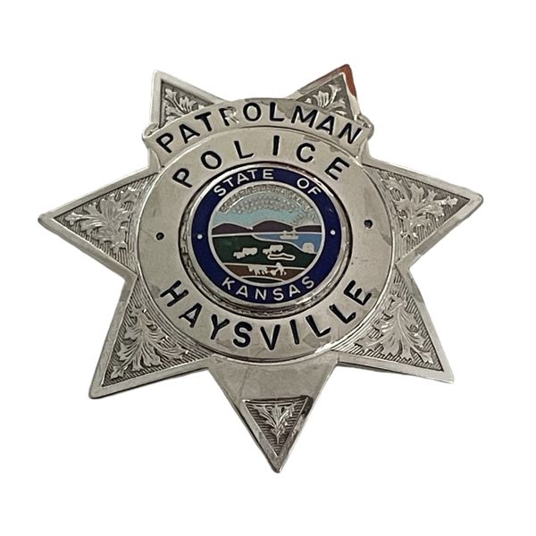 Haysville Kansas Police Patrolman Badge