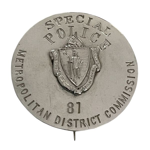 Metropolitan District Commission Massachusetts Special Police Badge