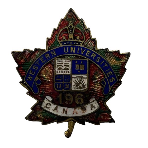 WW1 CEF 196th Battalion Sweetheart Pin