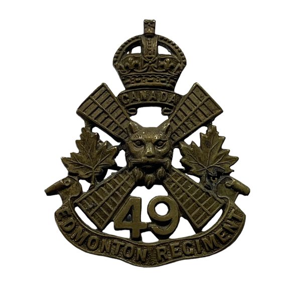 WW1 CEF 49th Battalion Cap Badge - Edmonton