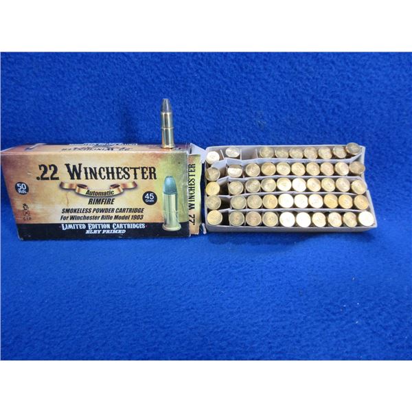 Collector Ammo - 22 Winchester Auto RF 45gr Cartridges