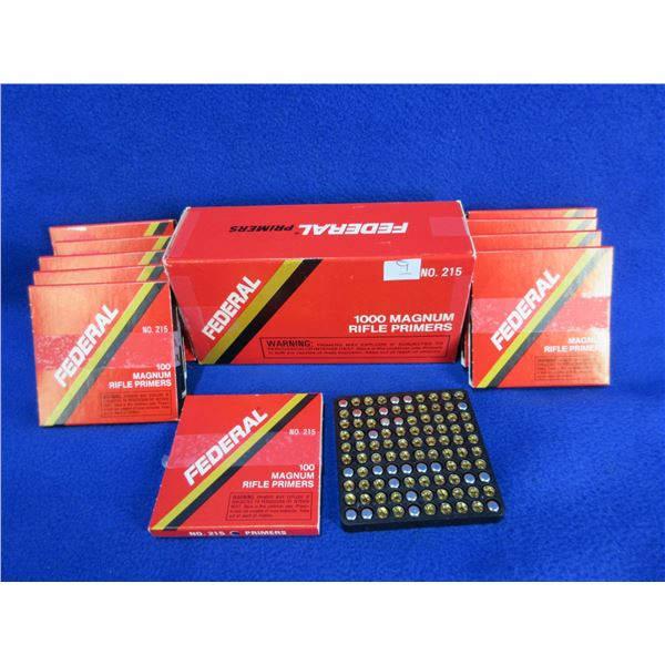 Federal No. 215 Magnum Rifle Primers - Carton of 1000