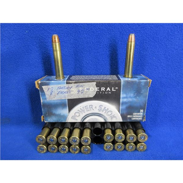 45-70 Gov't 300gr SP Federal Cartridges - Box of 12 + 8 Brass