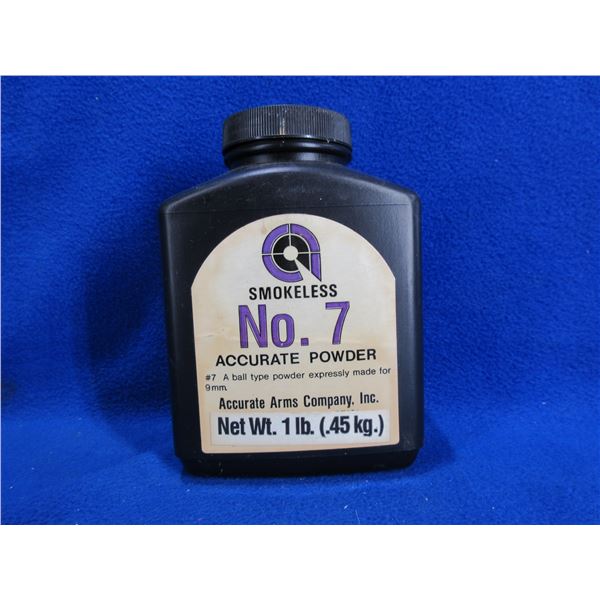 Accurate Arms No. 7 Ball Type 9MM Smokeless Powder