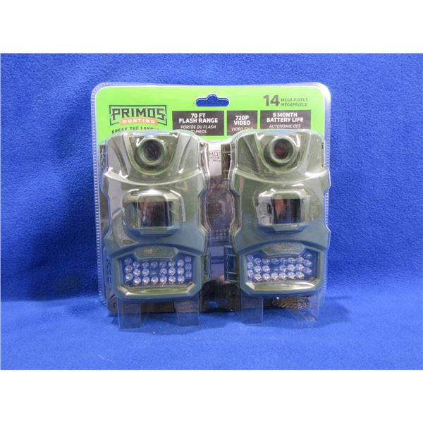 NEW - 2 Primos Hunting Trail Cameras - 14 Mega Pixels
