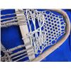Image 2 : Vintage Snowshoes - 37" x 11" - Some of the webbing is damaged and some has been poorly repaired
