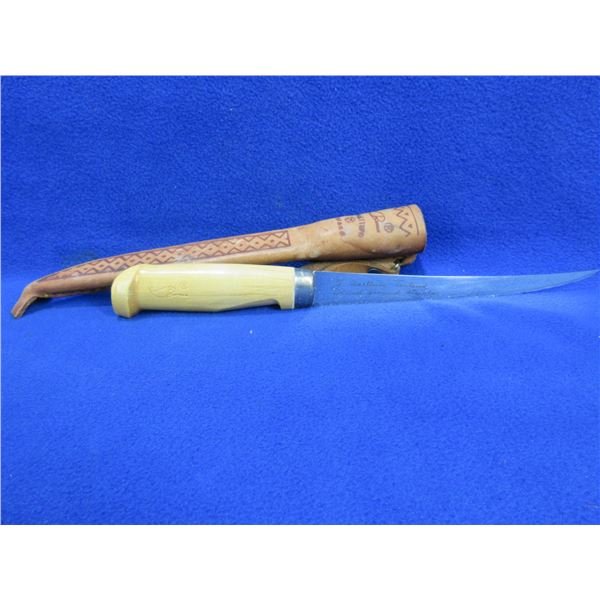 J. Marttiini Finland Rapala Fillet Knife with Leather Sheath