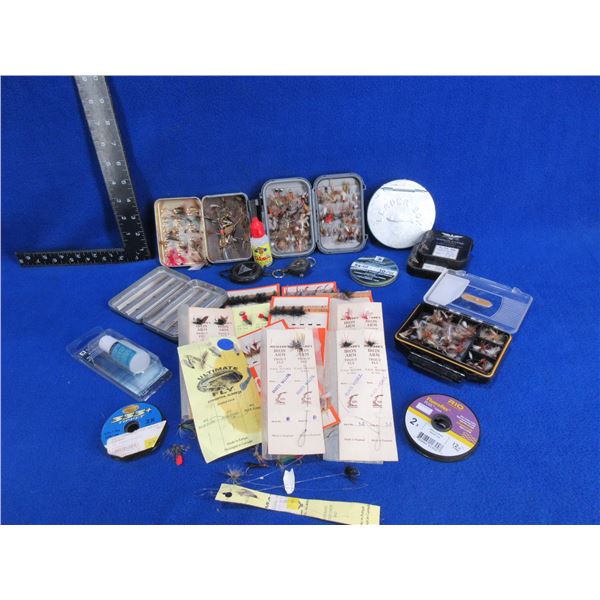 Lot of Misc. Fly Fishing Flies and Tackle