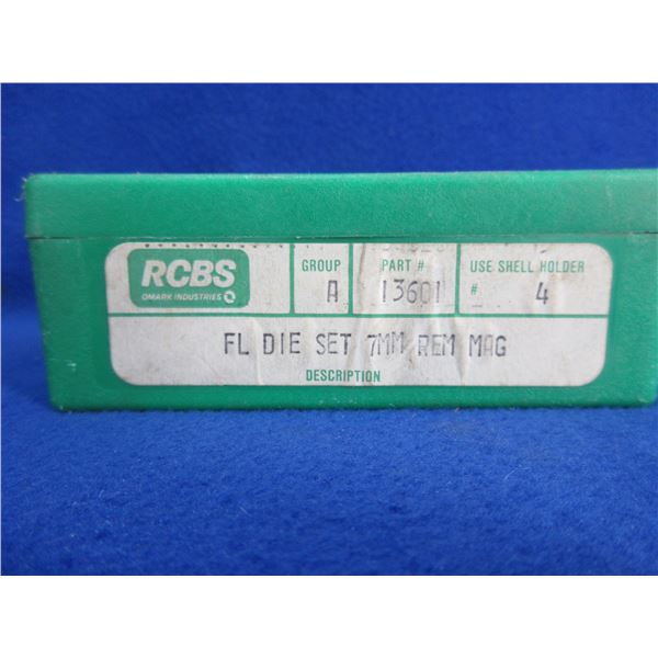 RCBS 7MM Rem. Mag FL 3 Die Set with Shellholder # 4