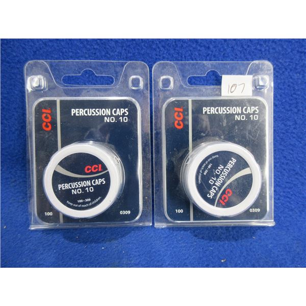 CCI Percussion Caps No. 10 - 2 Packs of 100