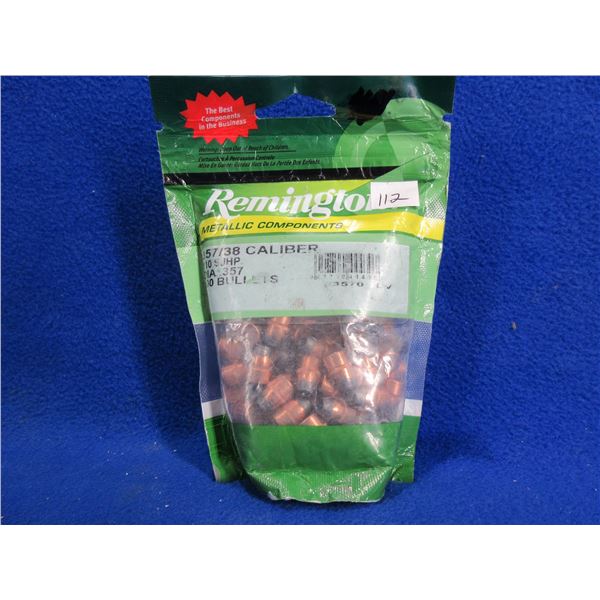 NEW - 357/38 Cal. .357" 110gr JHP Remington Bullets