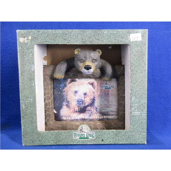 NEW - Rivers Edge Bear Picture Frame for 4"x6" Photo