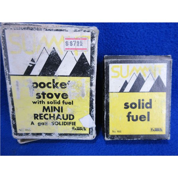 Summit Solid Fuel Pocket Stove with 2 Solid Fuel Packs