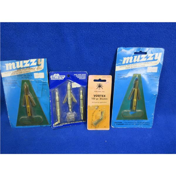 2 Muzzy Bowfishing Broadheads, Ballistic Broadheads