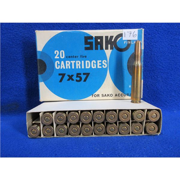 7X57 155gr SP FJ Sako Cartridges - Box of 20