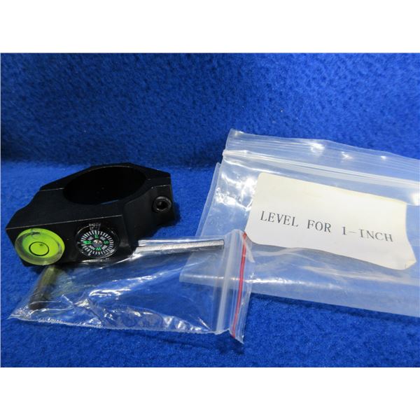 NEW - 1" Riflescope Bubble Level with Compass