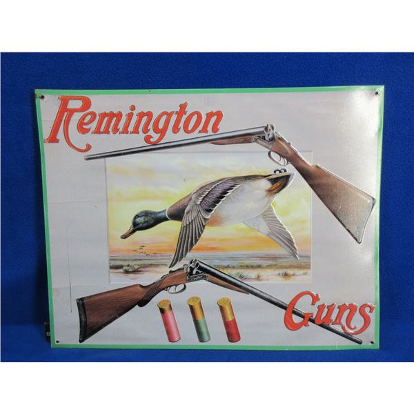 Remington Guns Tin Sign - 16" x 12 1/2"